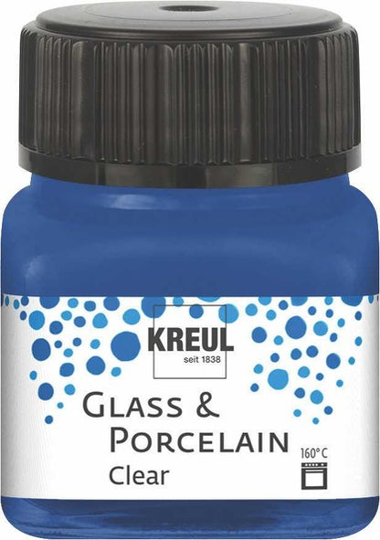 Kreul Glass & Porcelain Clear 20 ml - Azul oscuro