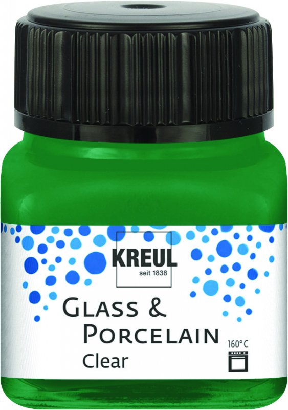 Kreul Glass & Porcelain Clear 20 ml - Verde oscuro
