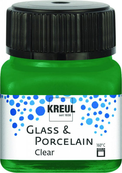 Kreul Glass & Porcelain Clear 20 ml - Verde oscuro