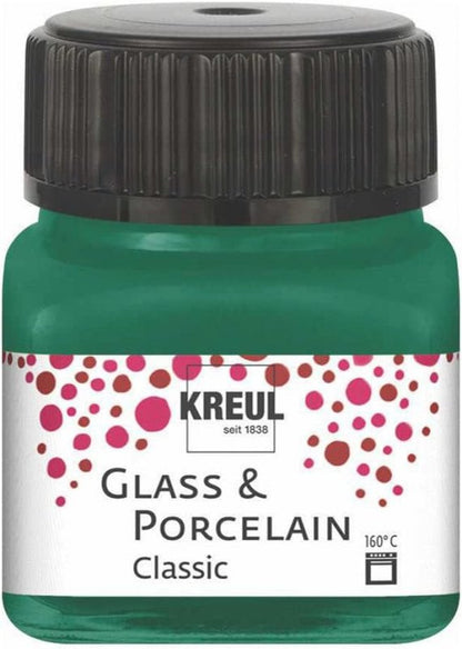 Kreul Pintura para vidrio y porcelana Classic 20 ml - Opaco Verde oscuro