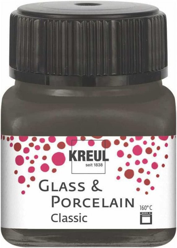 Kreul Pintura para vidrio y porcelana Classic 20 ml - Opaco Donkerbruin