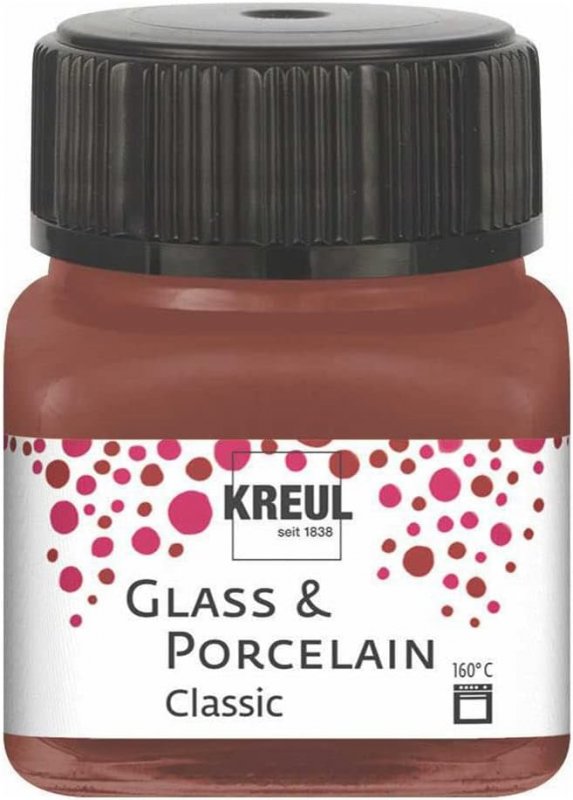 Kreul Pintura para vidrio y porcelana Classic 20 ml - Opaco Cognac