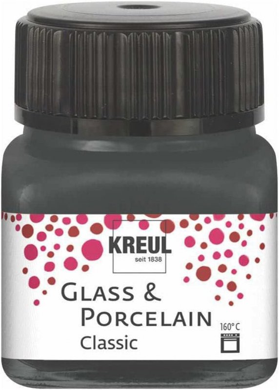 Kreul Pintura para vidrio y porcelana Classic 20 ml - Opaco Gris