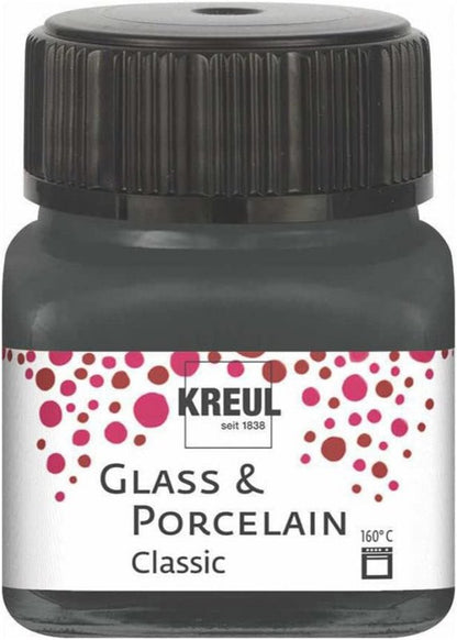 Kreul Pintura para vidrio y porcelana Classic 20 ml - Opaco Gris