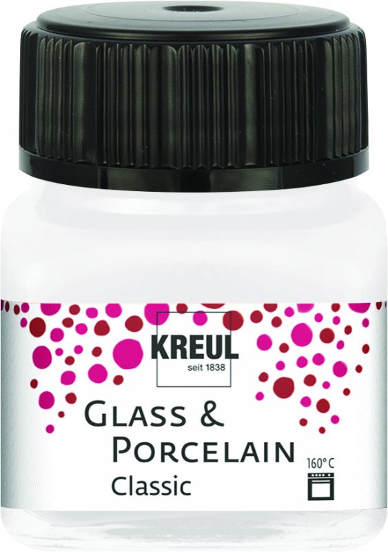 Kreul Pintura para vidrio y porcelana Classic 20 ml - Metallic Parelmoerwit