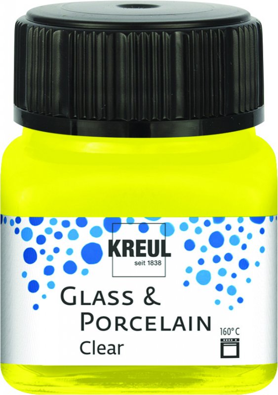 Kreul Glass & Porcelain Clear 20 ml - Amarillo