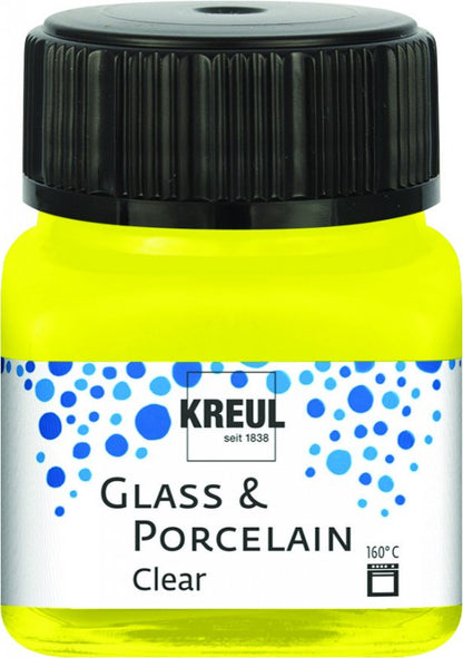 Kreul Glass & Porcelain Clear 20 ml - Amarillo