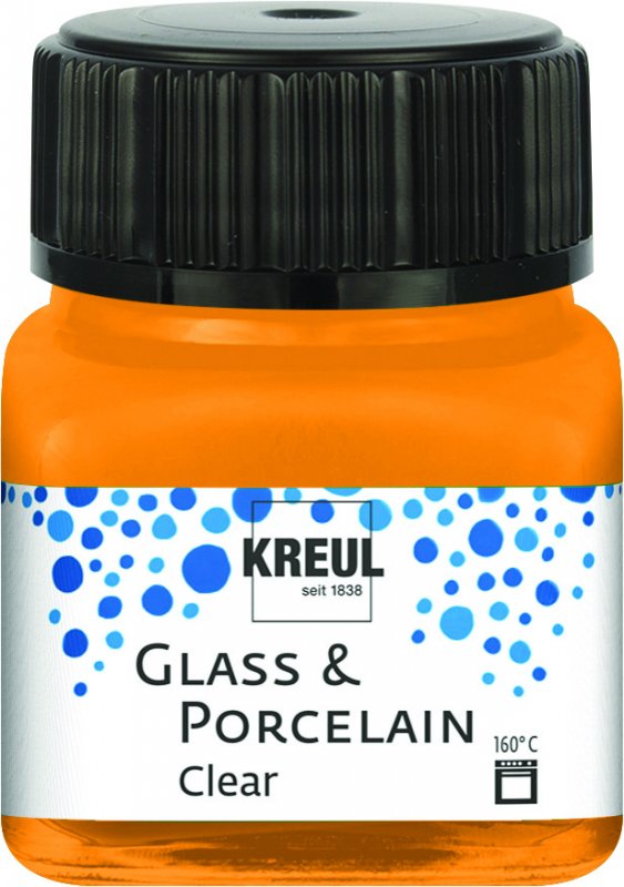 Kreul Glass & Porcelain Clear 20 ml - Naranja