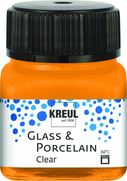 Kreul Glass & Porcelain Clear 20 ml - Naranja