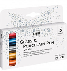 Kreul Rotuladores para vidrio y porcelana Sets - Metallic Set 5