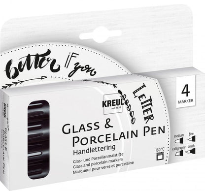 Kreul Rotuladores para vidrio y porcelana Sets - Handlettering Set 5