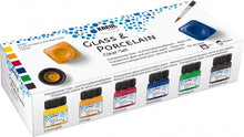 Kreul Pintura para vidrio y porcelana Sets 6 x 20 ml - Clear - Transparente Colores