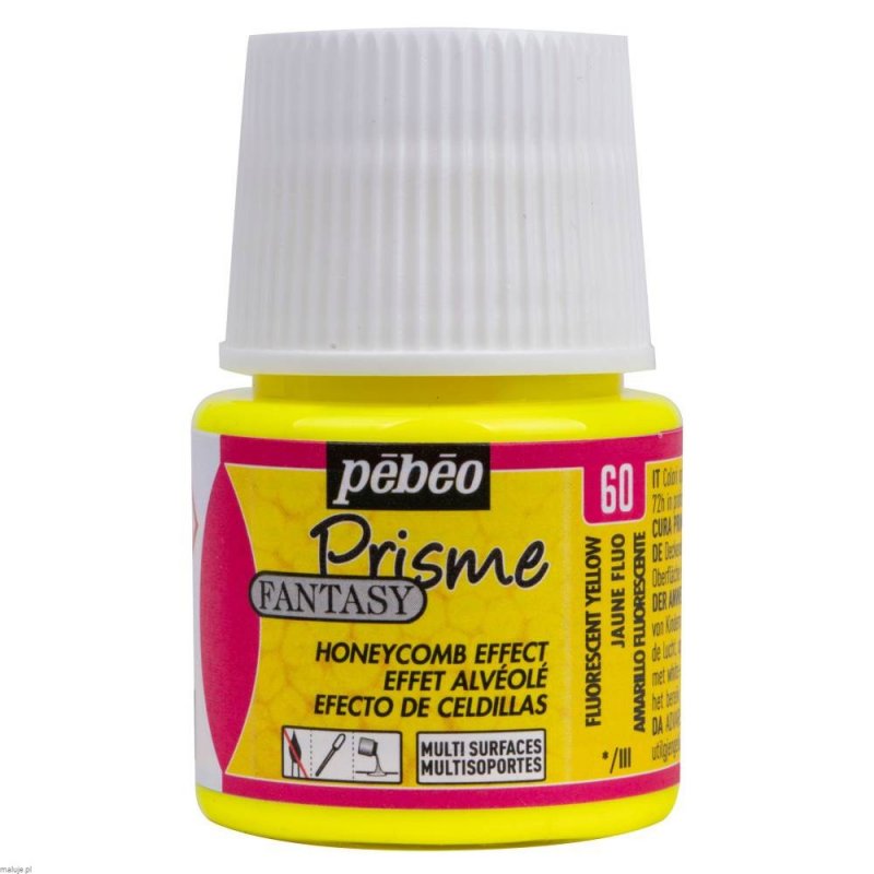 Pebeo Fantasy Prisme Pintura de efectos 45 ml - Fluorescente Amarillo