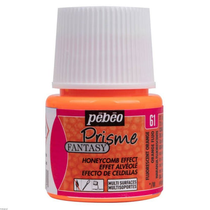 Pebeo Fantasy Prisme Pintura de efectos 45 ml - Fluorescente Naranja