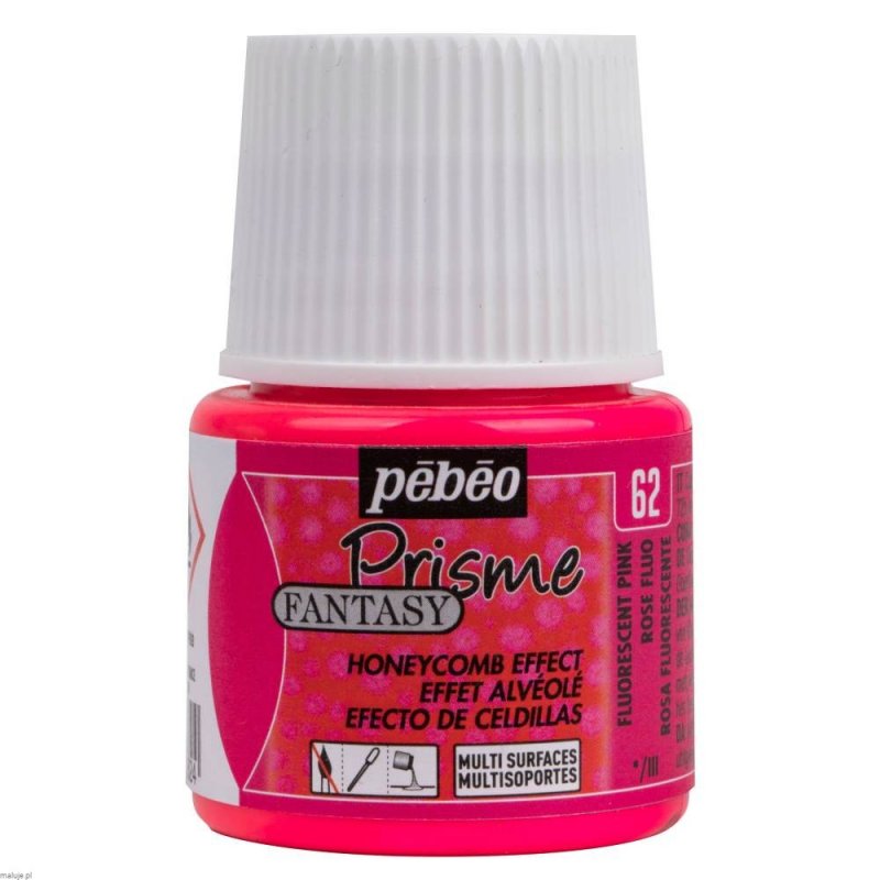 Pebeo Fantasy Prisme Pintura de efectos 45 ml - Fluorescente Roze