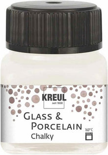 Kreul Pintura para vidrio y porcelana Chalky 20 ml - White Cotton