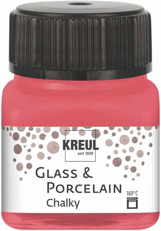 Kreul Pintura para vidrio y porcelana Chalky 20 ml - Cozy Red