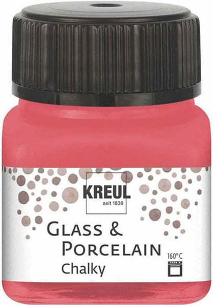 Kreul Pintura para vidrio y porcelana Chalky 20 ml - Cozy Red