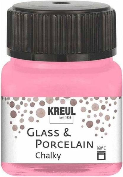 Kreul Pintura para vidrio y porcelana Chalky 20 ml - Candy Rose
