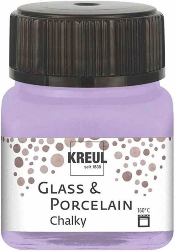 Kreul Pintura para vidrio y porcelana Chalky 20 ml - Sweet Lavender