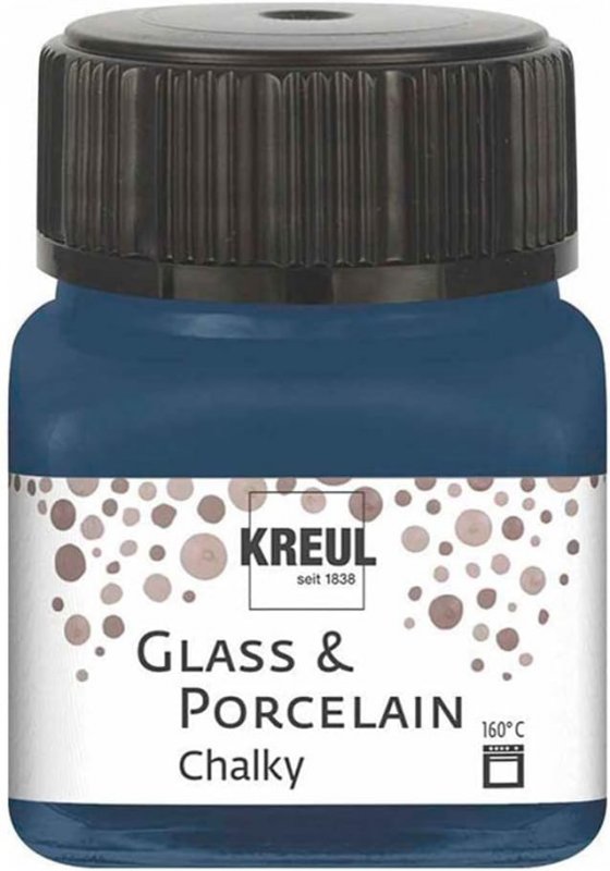 Kreul Pintura para vidrio y porcelana Chalky 20 ml - Navy Blue