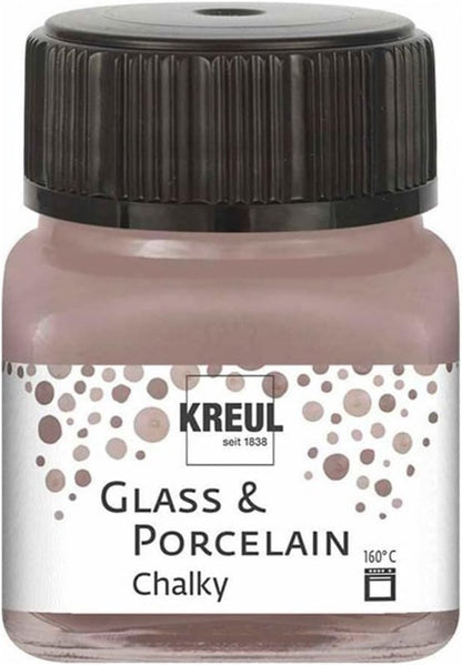 Kreul Pintura para vidrio y porcelana Chalky 20 ml - Mild Mocca