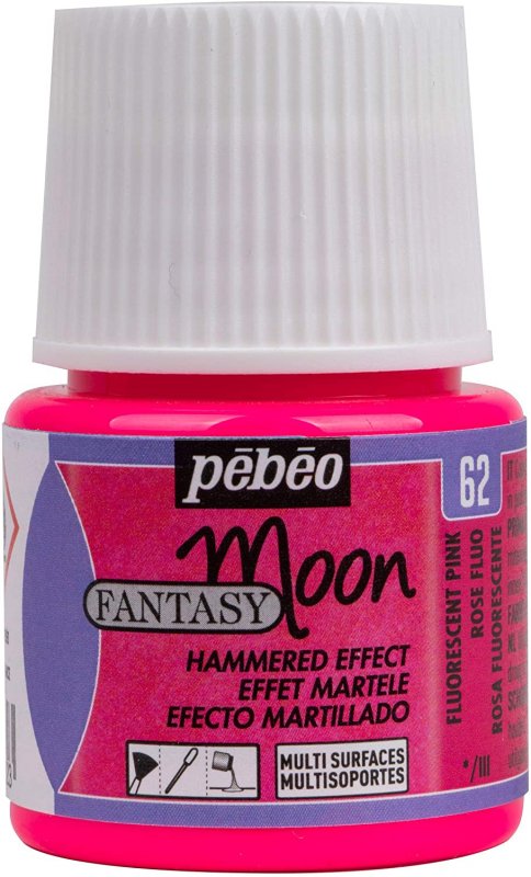 Pebeo Fantasy Moon Pintura de efectos 45 ml - Fluorescente Rose