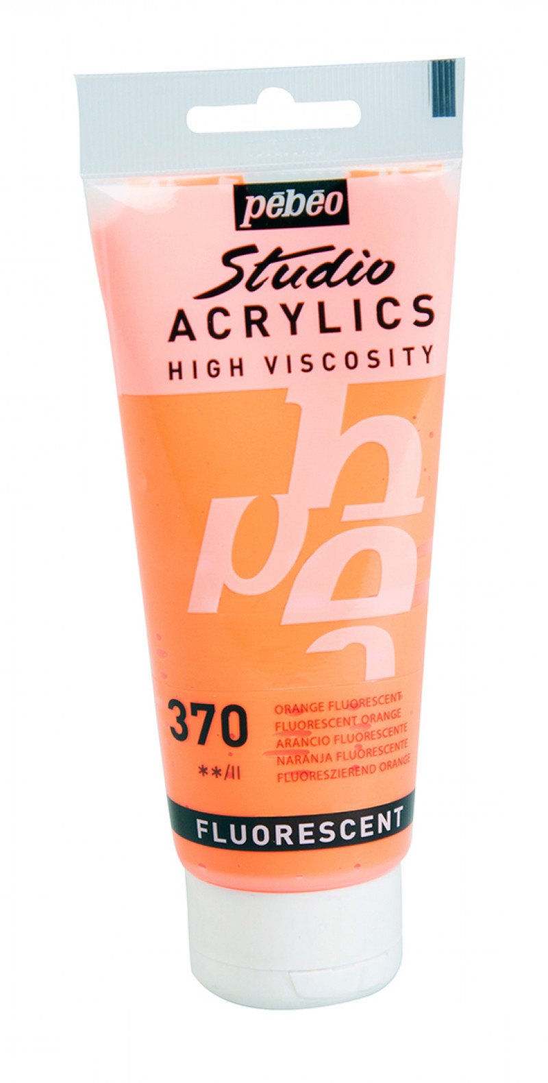 Pebeo Studio Pintura acrílica 100 ml - 370 - Fluorescente Naranja