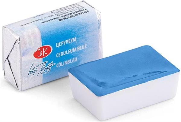 White Nights Watercolour Pan 2.5 ml - Kleuren A-M - Ceruleum Blue