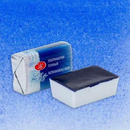 White Nights Watercolour Pan 2.5 ml - Kleuren N-Z - Ultramarine Dark