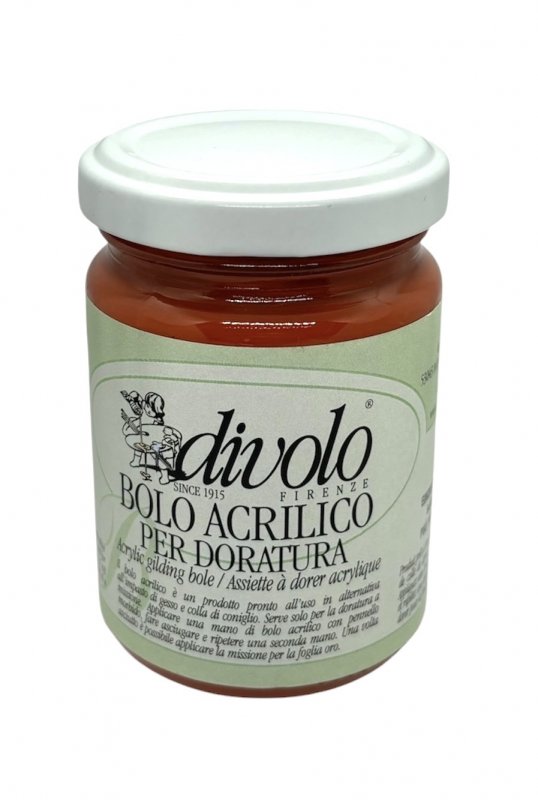 Divolo Acryl-Poliment Base para dorado 125 ml - Rojo