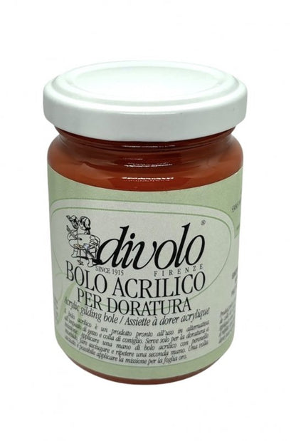 Divolo Acryl-Poliment Base para dorado 125 ml - Rojo
