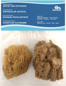 Kereso Natuurlijke Zee Sponzen Ruw - 2 unidades - 7,5-8,5 cm