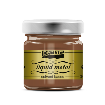 Pentart Vloeibare Metaalverf 30 ml - Cobre