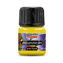 Pentart Pintura para porcelana y vidrio 30 ml - Amarillo