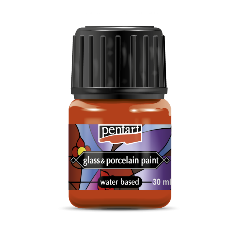 Pentart Pintura para porcelana y vidrio 30 ml - Orange