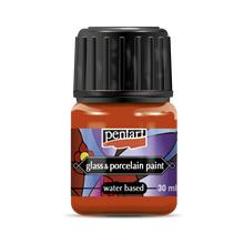 Pentart Pintura para porcelana y vidrio 30 ml - Orange
