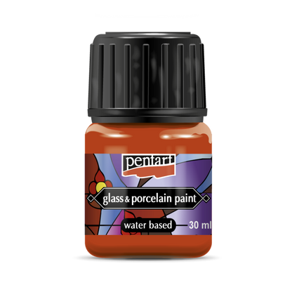 Pentart Pintura para porcelana y vidrio 30 ml - Orange