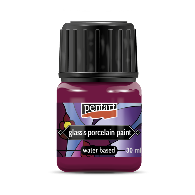Pentart Pintura para porcelana y vidrio 30 ml - Magenta