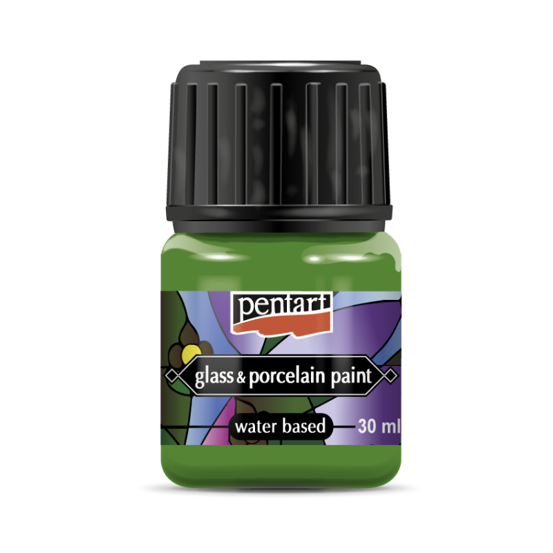Pentart Pintura para porcelana y vidrio 30 ml - Apple Green