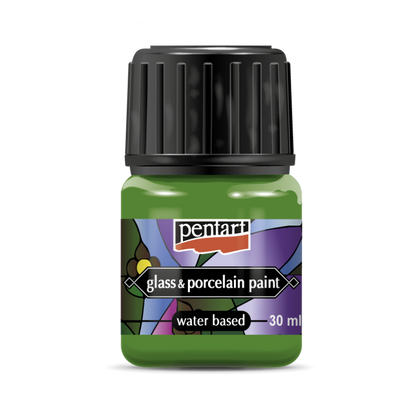 Pentart Pintura para porcelana y vidrio 30 ml - Apple Green