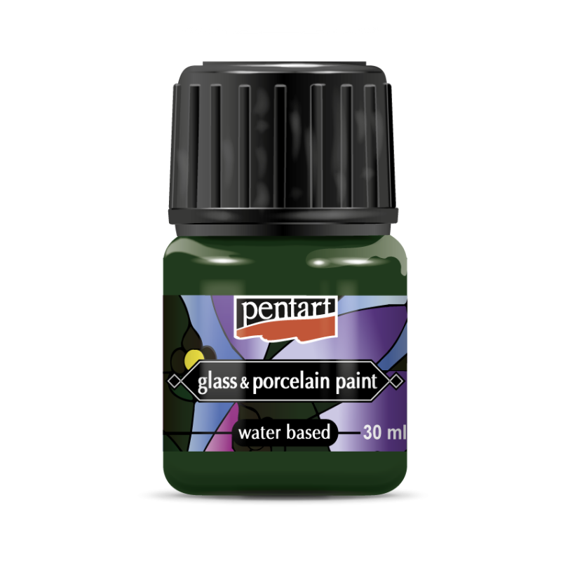 Pentart Pintura para porcelana y vidrio 30 ml - Verde