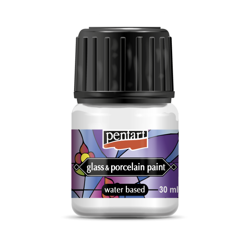 Pentart Pintura para porcelana y vidrio 30 ml - Blanco