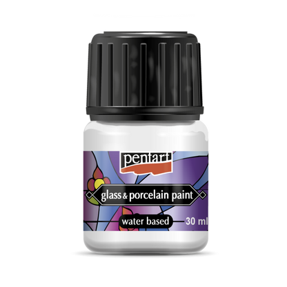 Pentart Pintura para porcelana y vidrio 30 ml - Blanco