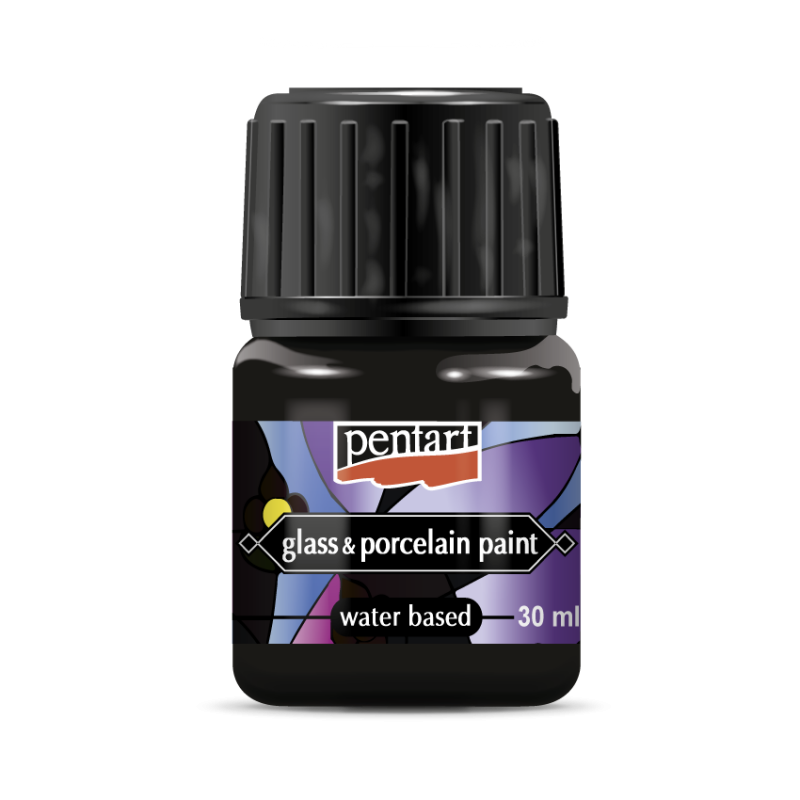 Pentart Pintura para porcelana y vidrio 30 ml - Negro