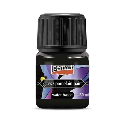 Pentart Pintura para porcelana y vidrio 30 ml - Negro