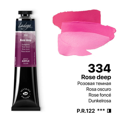 Ladoga Acrylic Paint 46 ml - Rosa oscuro