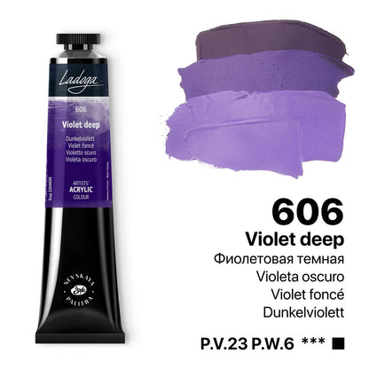 Ladoga Acrylic Paint 46 ml - Deep Violeta