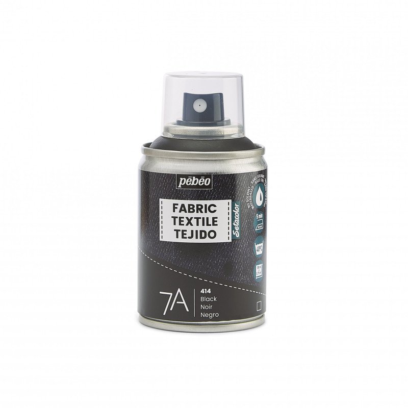 Pebeo 7A Textielspray 100 ml - Negro