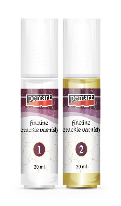 Pentart Fineline 2 componentes Craquelé Barniz - 2 x 20 ml
